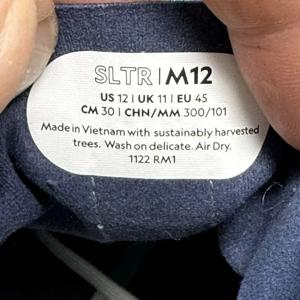 Allbirds SLTR Tree Loungers Men’s 12 Blue Knit Sneakers Shoes